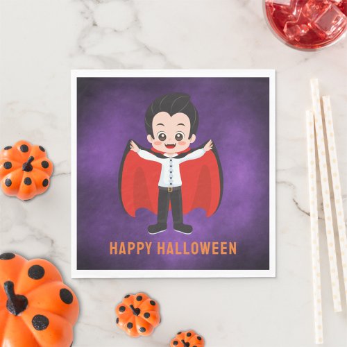 Halloween Party for Kids Vampire Paper Napkins