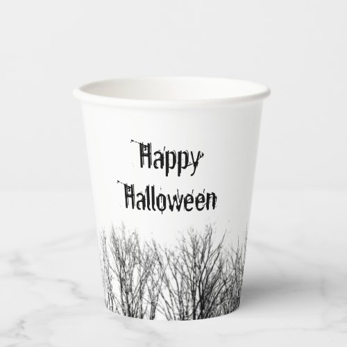 Halloween Party Gothic Typography  Paper Cups