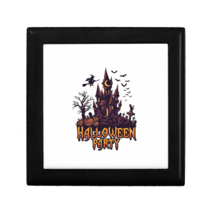 Halloween Party Haunted Castle Pumpkins Bats Gift Box