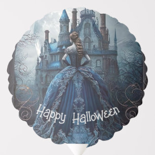 Halloween Party Haunted House Blue Night Scary Balloon