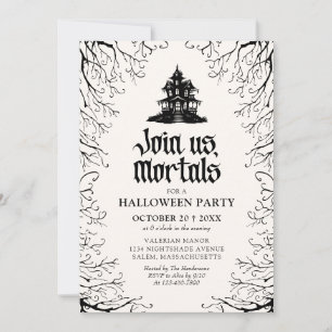 Halloween Party Haunted House Invitation
