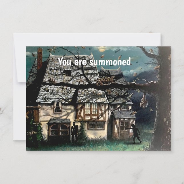 Halloween Party haunted house Invitation (Front)