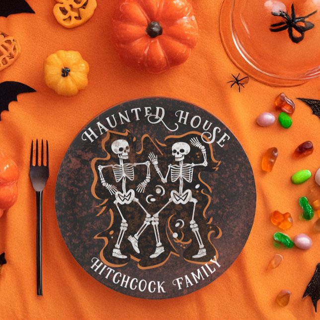 Halloween Party Haunted House Paper Plates (Creator Uploaded)