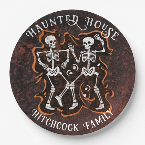 Halloween Party Haunted House Paper Plates