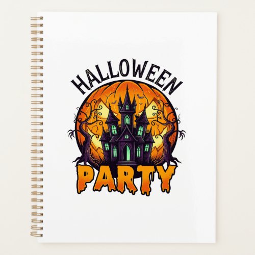 Halloween Party Haunted House Pumpkin Bats_1 Planner