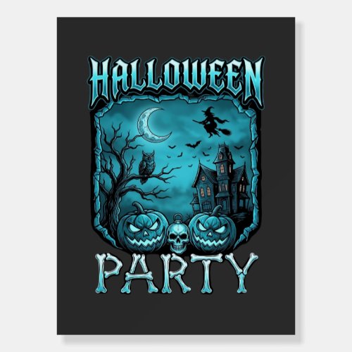 Halloween Party Haunted House Pumpkins Skull Witch Foam Board