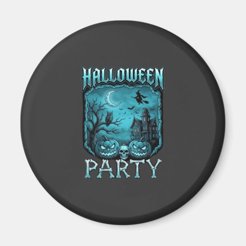 Halloween Party Haunted House Pumpkins Skull Witch Magnet