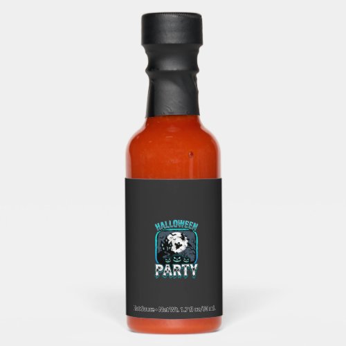 Halloween Party Haunted Pumpkin Vector Design Hot Sauces