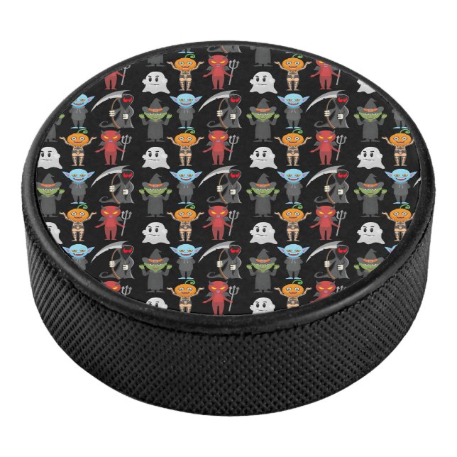 Halloween Party Hockey Puck (3/4)