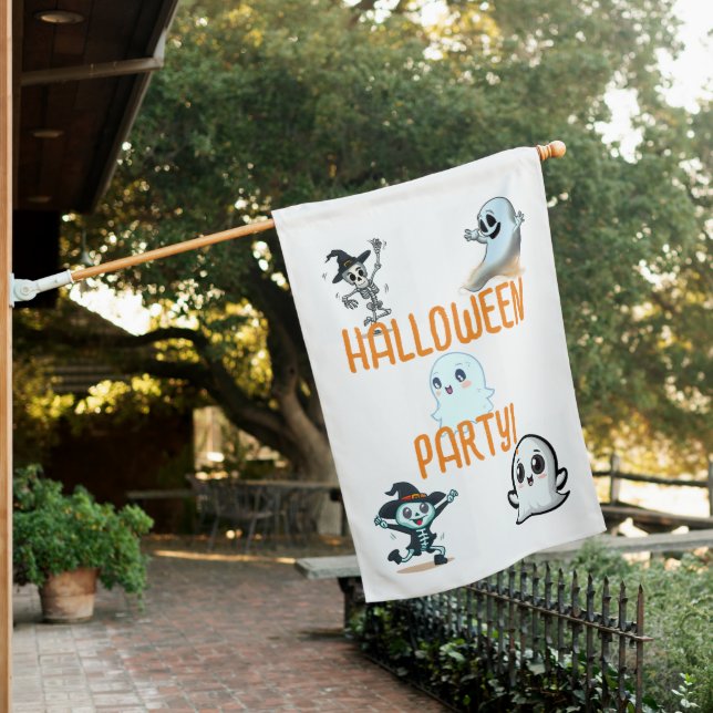 Halloween party house flag (In SItu)