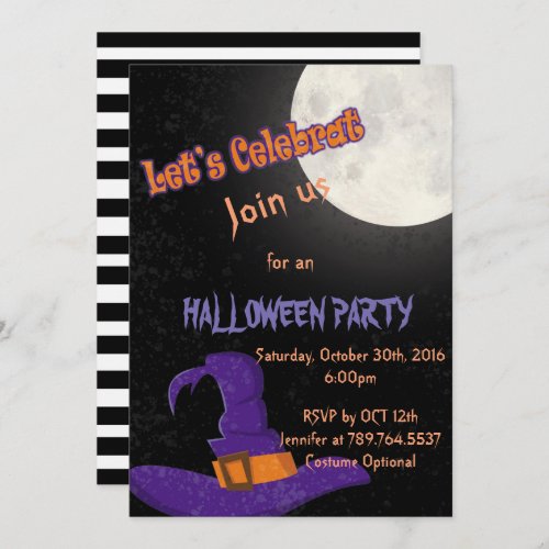 Halloween party invitation