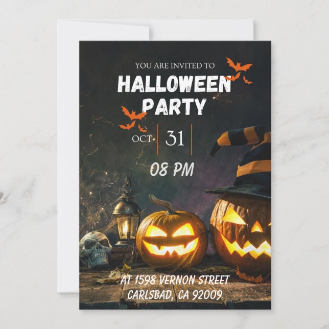 Halloween Party Invitation (Front)
