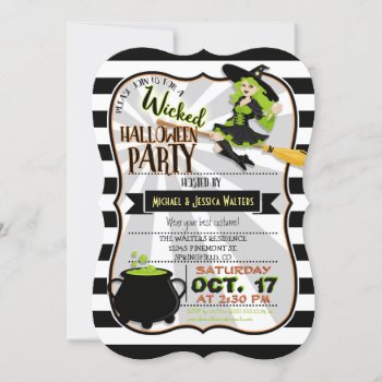 Halloween Party Invitation by Card_Stop at Zazzle