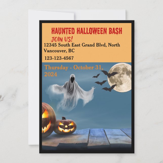 Halloween Party Invitation (Front)