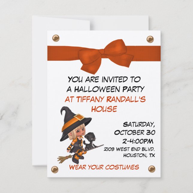 Halloween Party Invitation (Front)