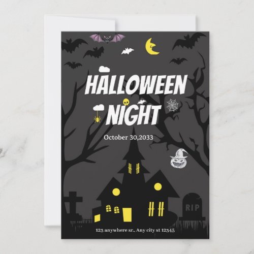 Halloween party invitation