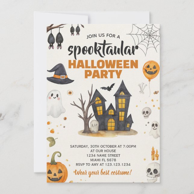 Halloween Party Invitation (Front)