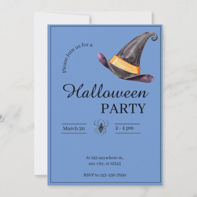 Halloween Party  Invitation (Front)