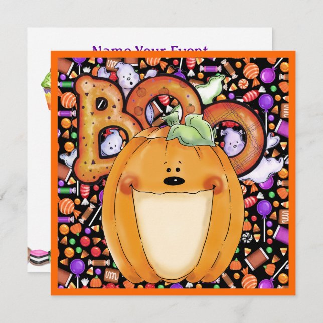 Halloween Party Invitation (Front/Back)