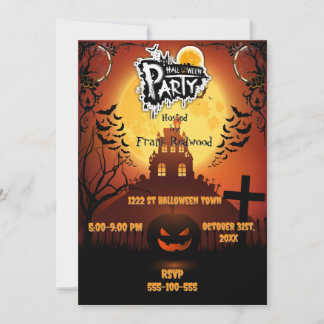 Halloween party invitation
