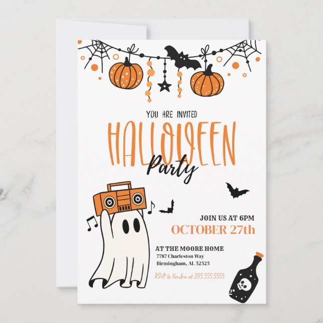 Halloween Party Invitation (Front)