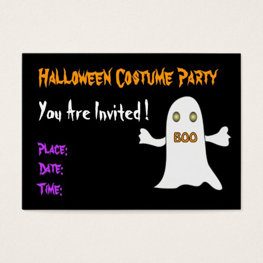 Customizable Halloween party - Invitation Business Card Templates