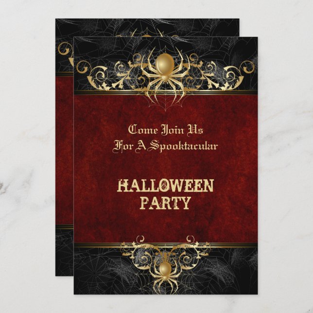 Halloween party Invitation (Front/Back)