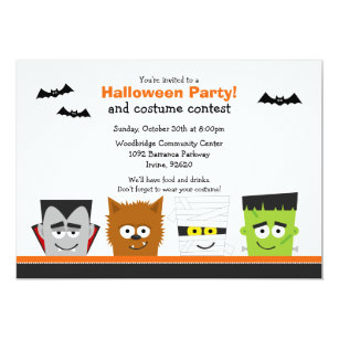 Halloween Costume Contest Invitation Wordings 2