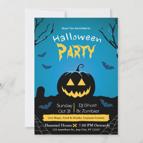  Halloween Party Invitation