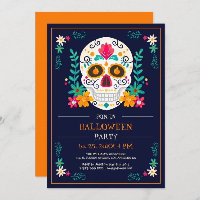 Halloween Party Invitation (Front/Back)