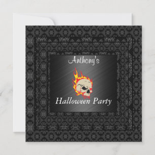 Halloween Party Invitation Black