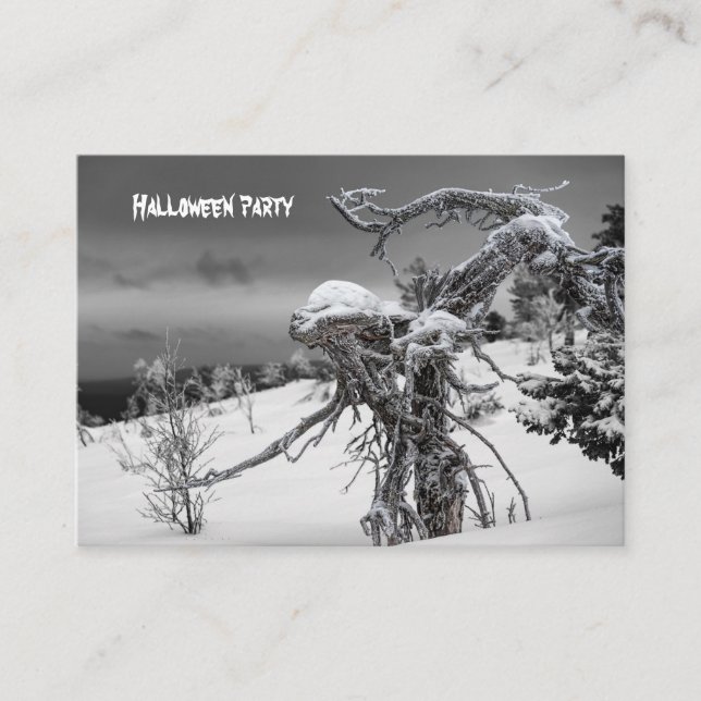 Halloween party invitation card (Front)