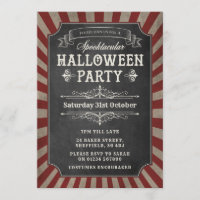 Halloween party invitation - Circus Party