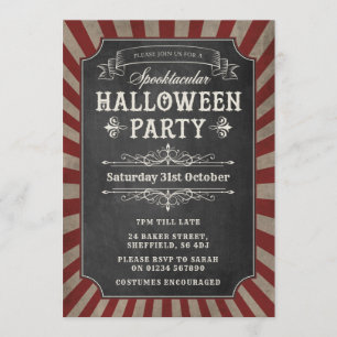 Halloween party invitation - Circus Party