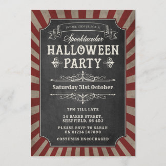 Halloween party invitation - Circus Party