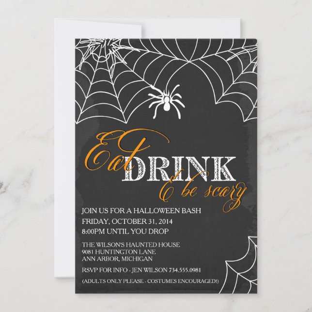 Halloween Party Invitation - Costume Party (Front)