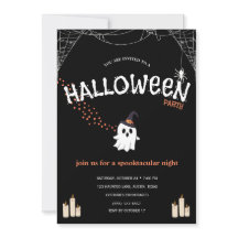 Halloween Party Invitation | Cute Spooky Ghost