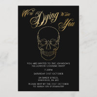Halloween party invitation - elegant adult invite