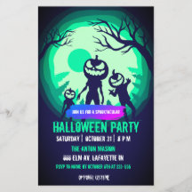 Halloween party invitation fully customizable
