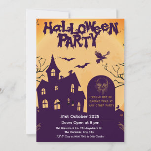 Halloween Party Invitation – Haunted House