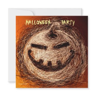 Halloween Party Invitation Pumpkin Smile invitation