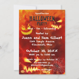 Halloween Party invitation Spooktacular design