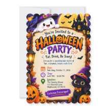 Halloween Party Invitation – Spooky & Colorful
