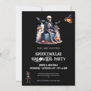 Halloween Party Invitation , Spooky Cute Invite