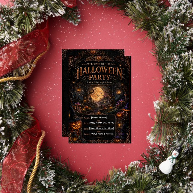 Halloween Party Invitation Template | Editable Hal (Insitu)