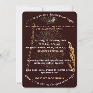 Halloween Party invitation to a Spooktacular Night