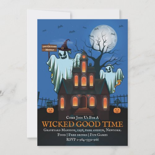 Halloween Party Invitation _ Wicked Time