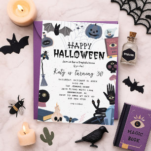 Halloween Party Invitation - Witch Invitations