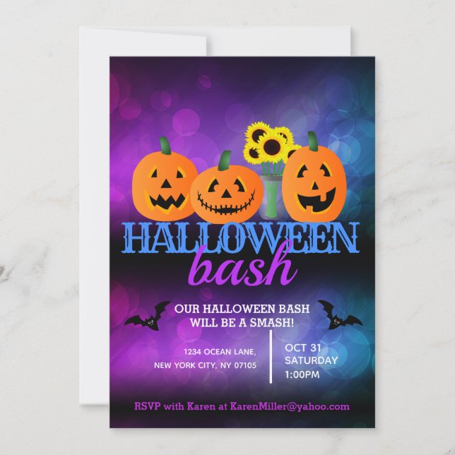Halloween Party Invitations (Front)