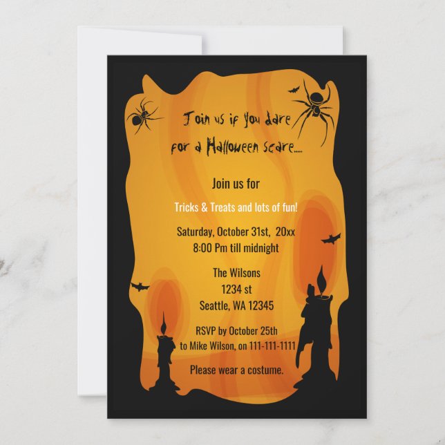 Halloween Party Invitations (Front)
